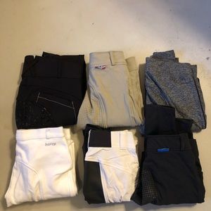 Lot of very gently used if not almost new full seat breeches and tights.